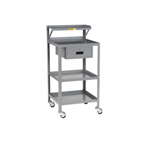 Shop Desk, Mobile, Pegboard, Drawer, 24" x 36"
